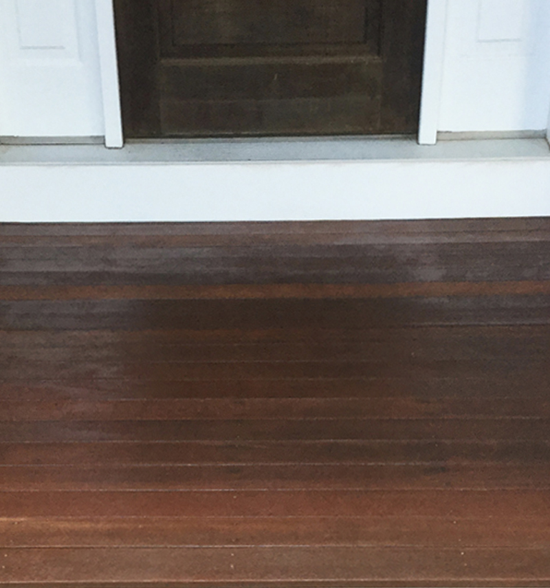 Mahogany Decking Colonial Painting Co.